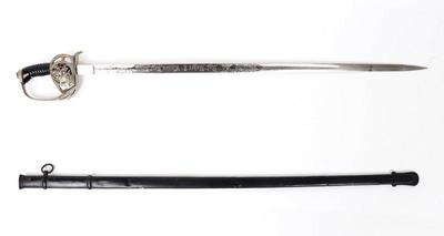 Lot 37 wwi bavarian officers sword w scabbard