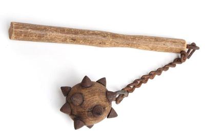Lot 41 one hand spiked flail 19th c.