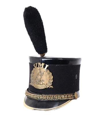 Lot 137 vmi military institute cadet shako hat