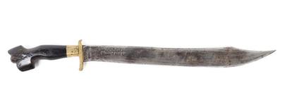 Lot 89 engraved negrito bolo sword