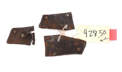 Lot 154 three armour parts 17th c.