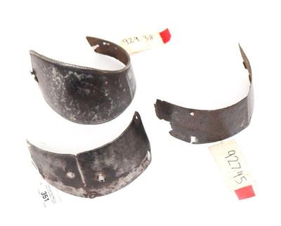 Lot 158 elements of armour three pieces