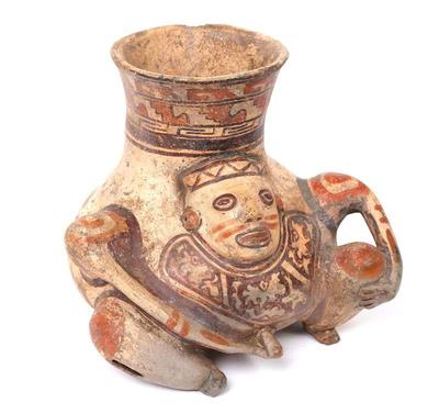 Lot 330 costa rican pottery urn rattle erotic