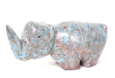 Lot 378 adorable hand carved turquoise horned animal