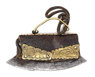 Lot 165 engraved brass tibetan chuckmuck firestart 19th c.