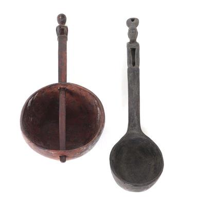 Lot 558 lot of two filipino wood carved ladles