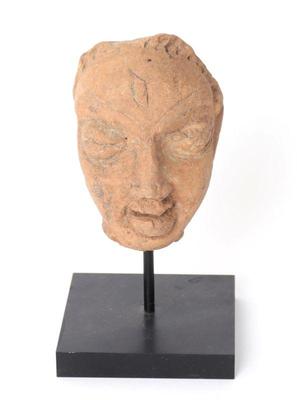 Lot 455 indian gupta terracotta head ca. 3rd to 5th century ad