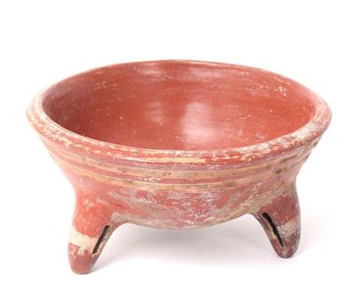 Lot 305 pre columbian tripod rattle bowl chupicauro 400 100 bc