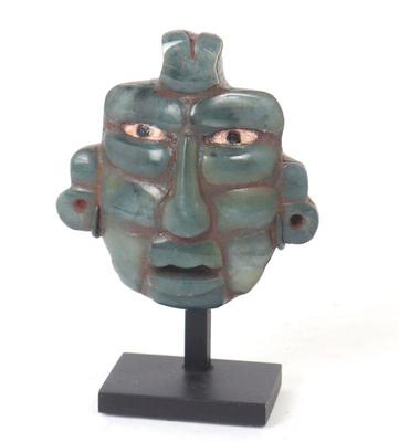 Lot 272 maya mosaic jade mask 500 800 ce