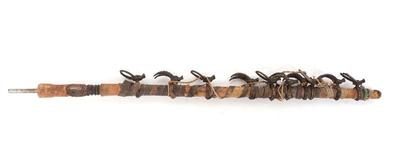 Lot 574 african snakeskin ringed smoking pipe