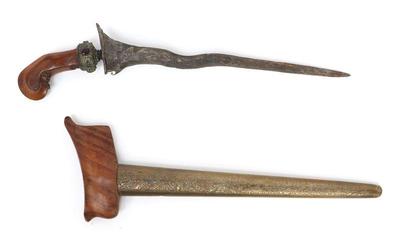 Lot 47 balinese keris dagger w scabbard