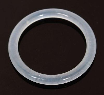 Lot 193 stunning aquamarine polished bangle bracelet