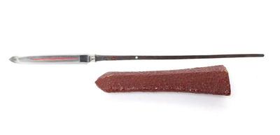 Lot 128 early japanese yajiri arrowhead wcover signed