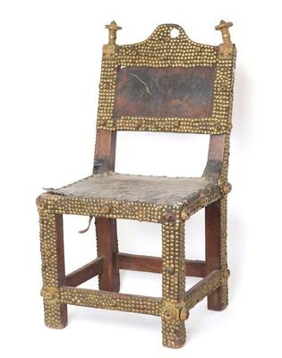 Lot 584 ashanti royal court asipim seat of power', early 20th century