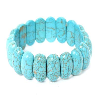 Lot 227 lovely chunky natural turquoise bracelet