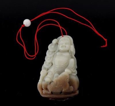 Lot 222 heavy jade buddha carving 134g