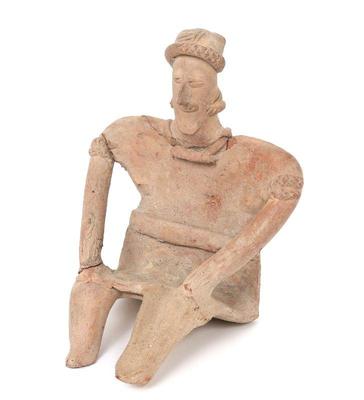 Lot 297 pre columbian colima seated figure 300 bce 300 ce