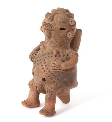 Lot 316 costa rican pottery female whistle ocarina