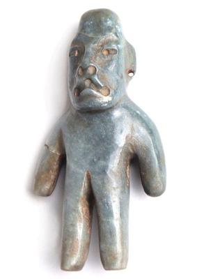 Lot 274 olmec blue green jade were jaguar figure 900 500bce