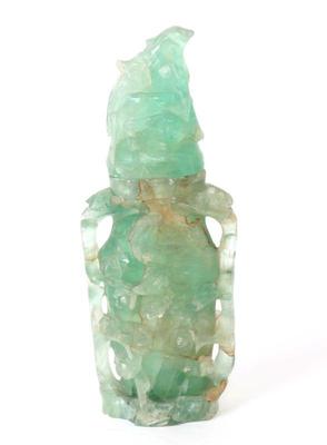 Lot 392 gorgeous drilled fluorite mineral censer