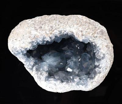 Lot 399 fine celestine geode mineral