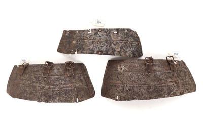 Lot 157 three elements of tassets armour 16th c.
