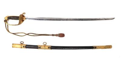 Lot 71 japanese gilt petty officers sword scabbard