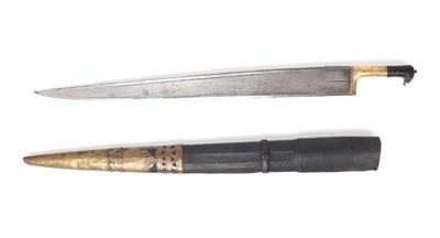 Lot 59 rare afghani khyber dagger w scabbard 19th c.