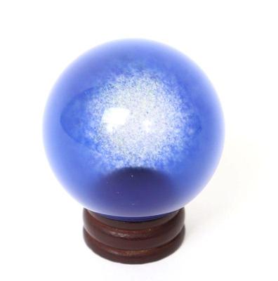 Lot 375 gorgeous natural blue cats eye sphere