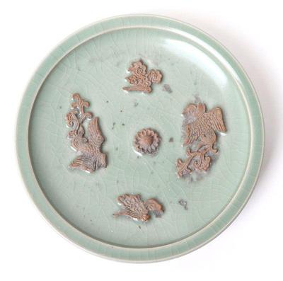Lot 520 lovely chinese celadon glazed brush washer