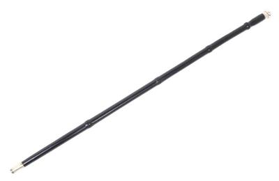 Lot 33 scarce ebony sterling silver tipped cane, hidden seal