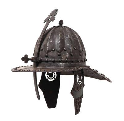 Lot 2 polish hussars lobster tail helmet circa 1800s