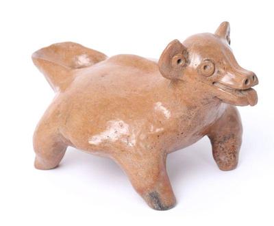 Lot 339 pre classic colima standing fattened dog