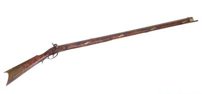 Lot 103 american percussion tiger strip maple kentucky rifle