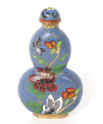 Lot 479 lovely chinese cloisonne snuff bottle