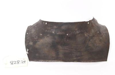 Lot 142 european element of armour rear gorget plate 17th c.