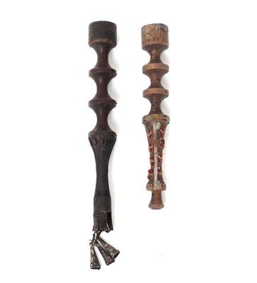 Lot 556 two vintage filipino thread holders