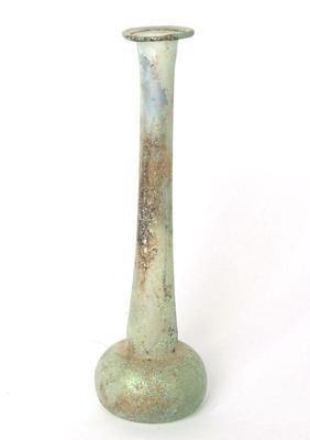 Lot 255 ancient roman glass candlestick unguentarium