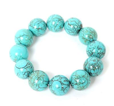Lot 189 lovely natural turquoise bead bracelet
