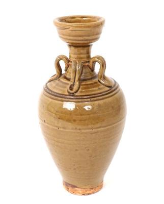Lot 543 beautiful unique yellow glazed korean jug
