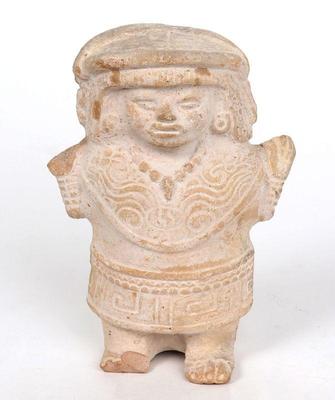 Lot 348 remojadas rattle' ceremonial figure, veracruz 100 bce 800 ce