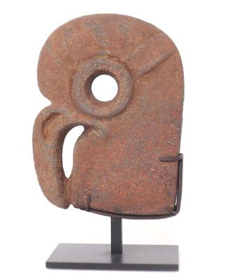 Lot 268 pre columbian bird head hacha maya 550 950 ce