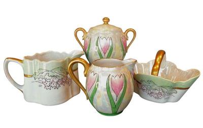 Limoges * Bavaria Luster Porcelain Cream * Sugar Sets
