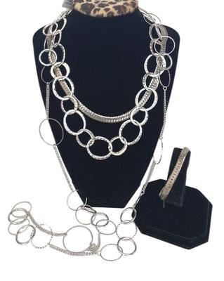 Silver Tone Variety of Necklaces * Bracelet
