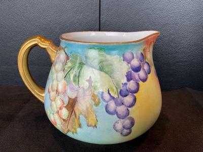 Vintage Limoges Handpainted * Signed Decorative Pitcher
