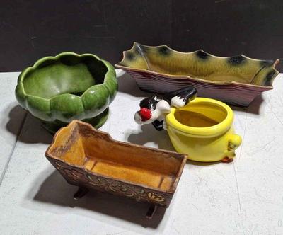 Decorative Planters For Home Or Deck* Sylvester And Tweety Pie Planter

