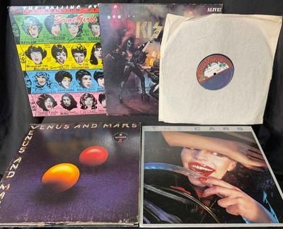 Vinyl LP Records * Wings * Kiss * Cars * Rolling Stones
