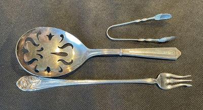 Variety of Antique Sterling Silver Serving Pieces
