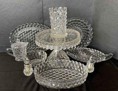 Vintage Fostoria Serving Dishes * Cake Stand * Plates * S & P Shakers

