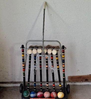 Vintage Croquet Set

